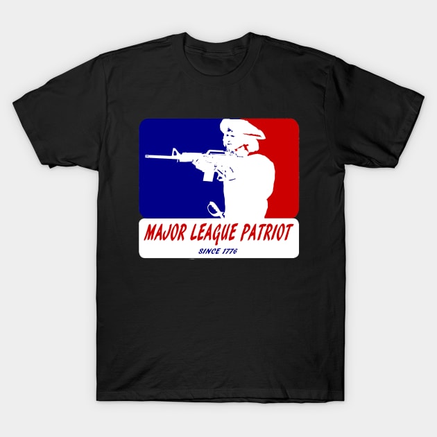 MAJOR LEAGUE PATRIOT T-Shirt by Dirty Paws Gang